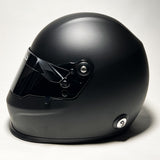 Autograph racing helmet matte black flat black full size nascar helmet