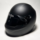 Autograph racing helmet matte black flat black full size nascar helmet