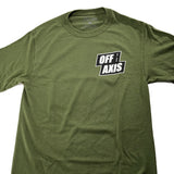 Box Slant Tee - Military Green