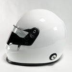 Autograph racing helmet white full size nascar helmet
