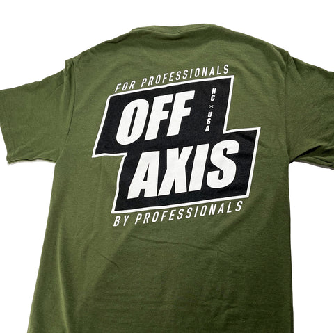 Box Slant Tee - Military Green